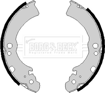 BORG & BECK Комплект тормозных колодок BBS6168